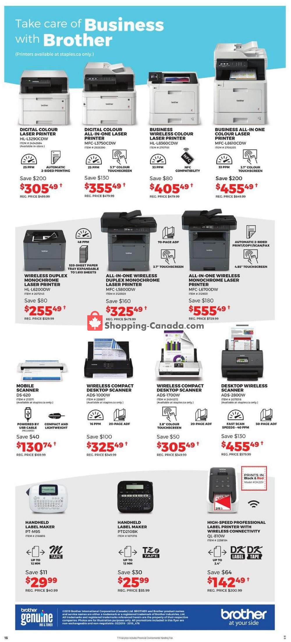 Staples flyer from Wednesday April 17, 2019 to Tuesday April 23, 2019 - page 16