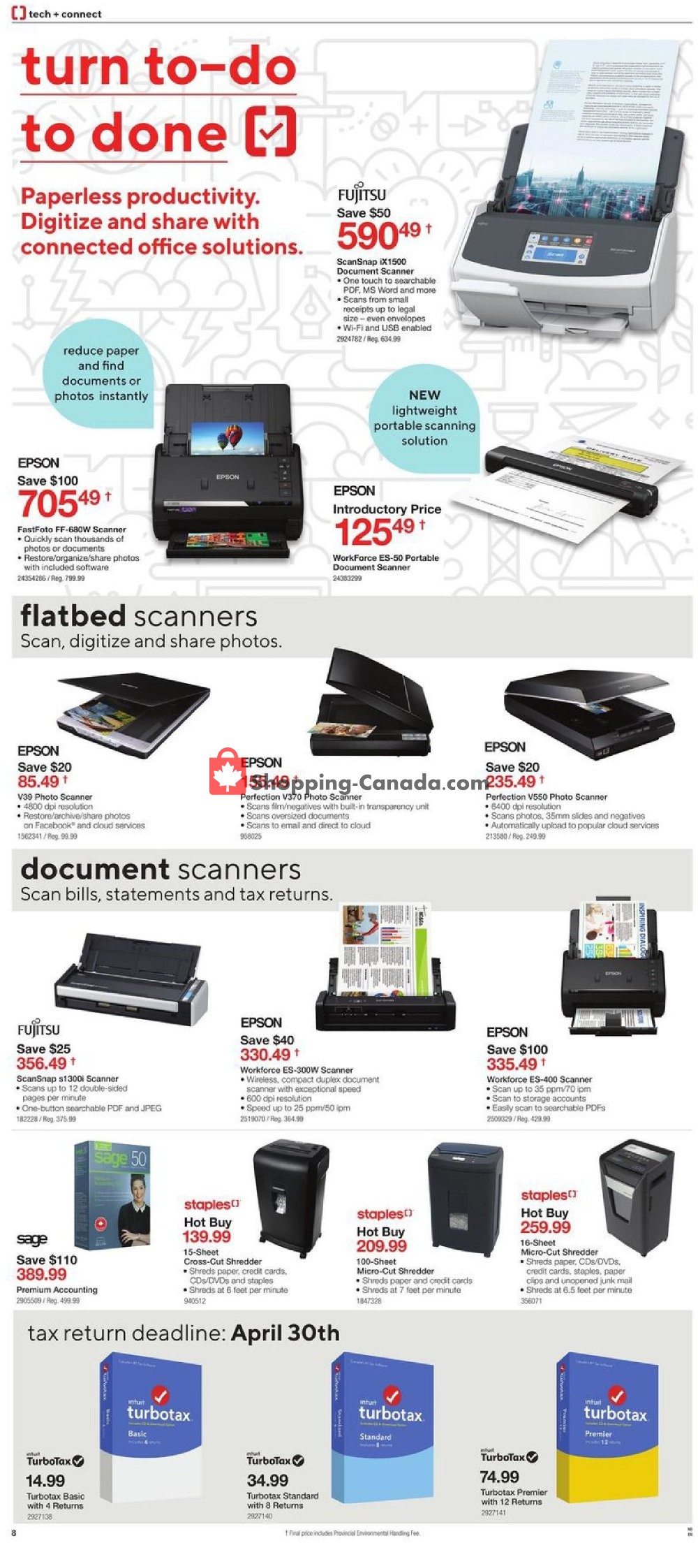 Staples flyer from Wednesday April 17, 2019 to Tuesday April 23, 2019 - page 8