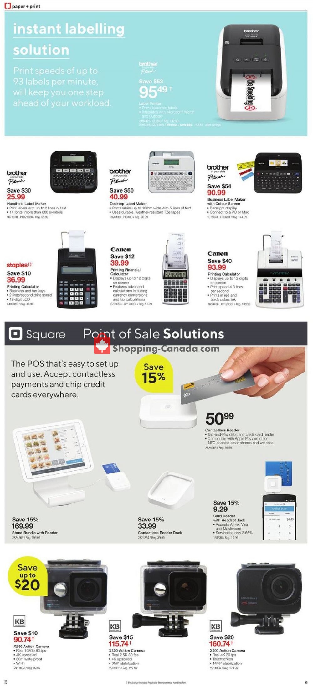 Staples flyer from Wednesday April 17, 2019 to Tuesday April 23, 2019 - page 9