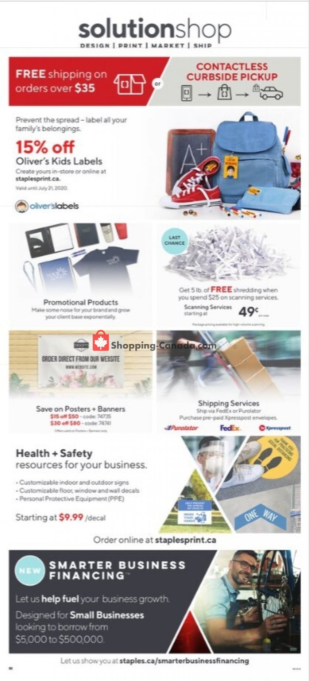 Staples flyer from Wednesday July 8, 2020 to Tuesday July 14, 2020 - page 12