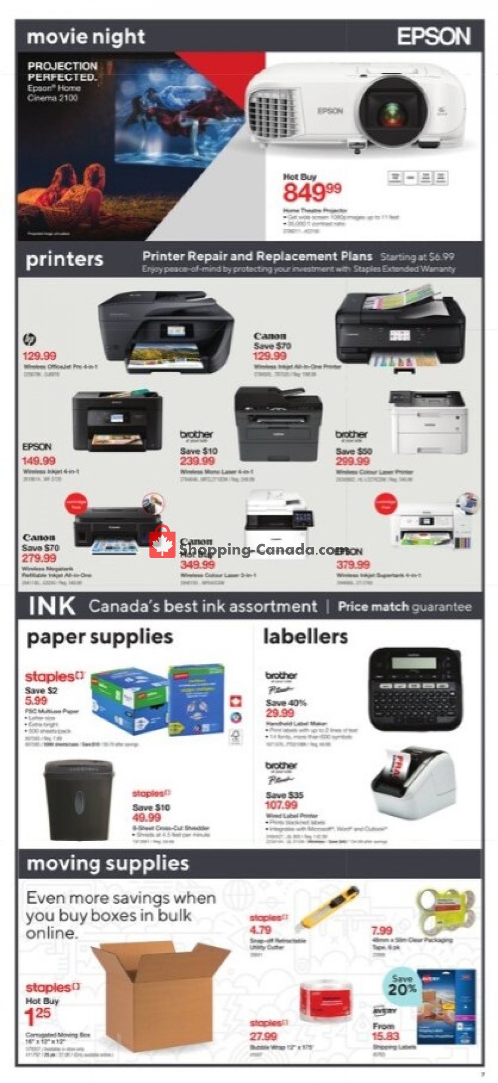 Staples flyer from Wednesday July 8, 2020 to Tuesday July 14, 2020 - page 7