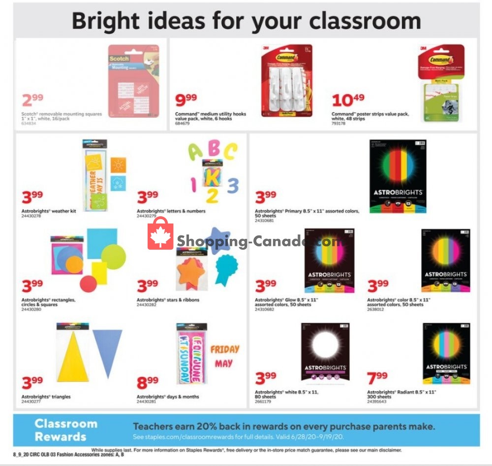 Staples flyer from Sunday August 9, 2020 to Saturday August 15, 2020 - page 12