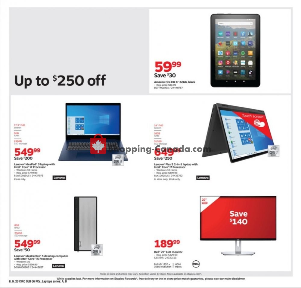 Staples flyer from Sunday August 9, 2020 to Saturday August 15, 2020 - page 15