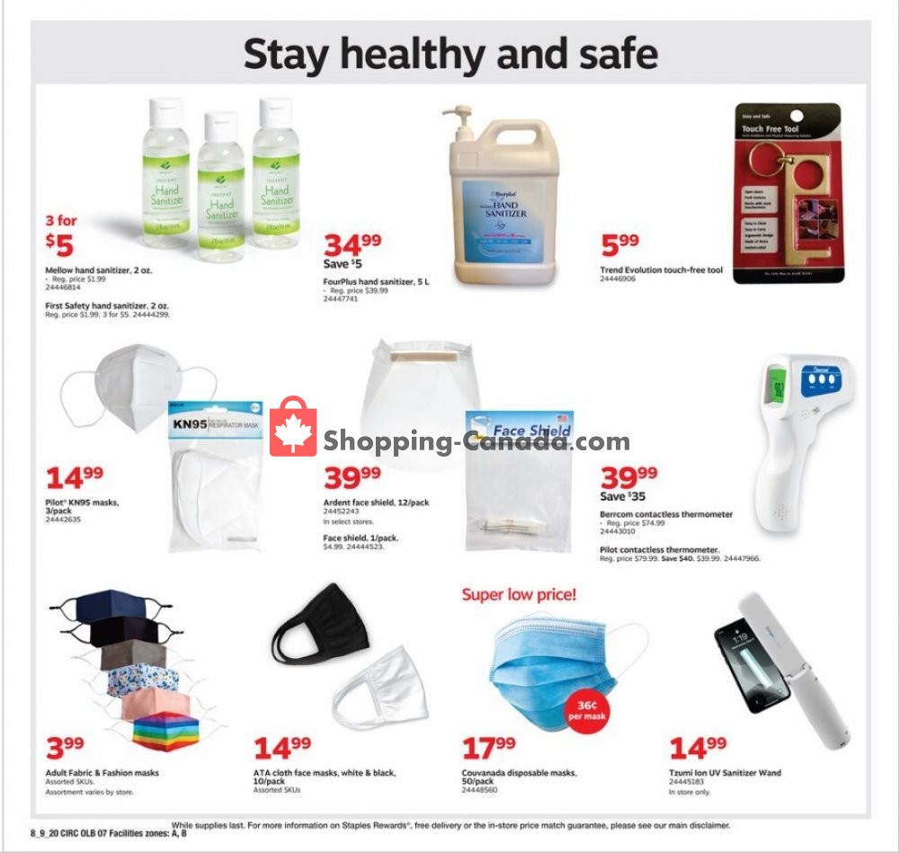 Staples flyer from Sunday August 9, 2020 to Saturday August 15, 2020 - page 16