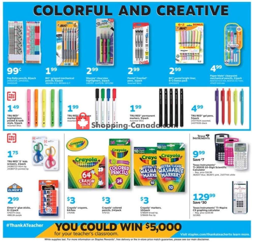 Staples flyer from Sunday August 9, 2020 to Saturday August 15, 2020 - page 4