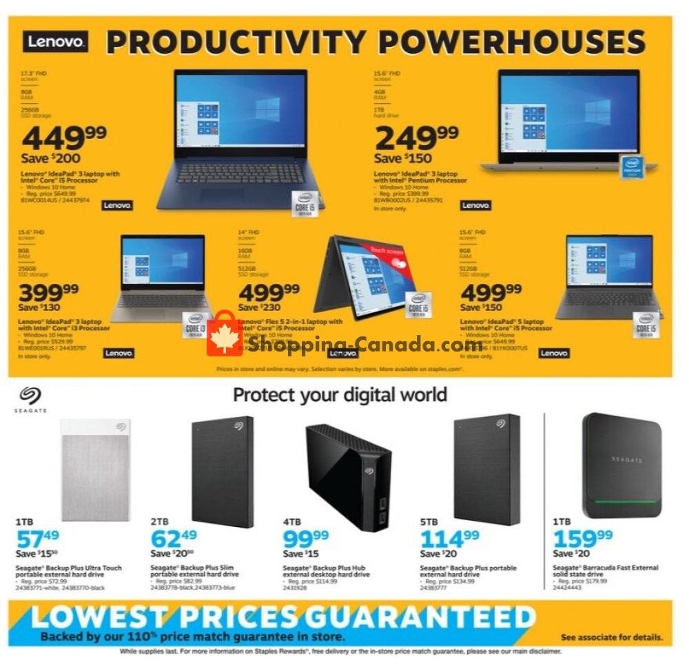 Staples flyer from Sunday August 9, 2020 to Saturday August 15, 2020 - page 7