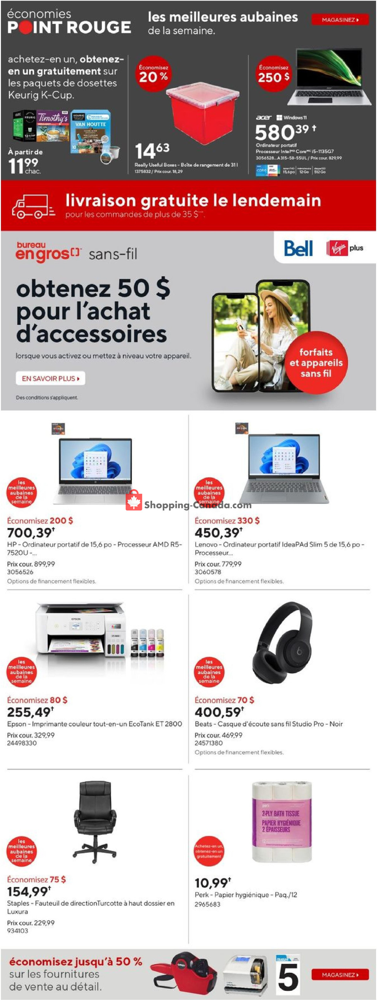 Staples flyer from Wednesday April 24, 2024 to Tuesday April 30, 2024 - page 2