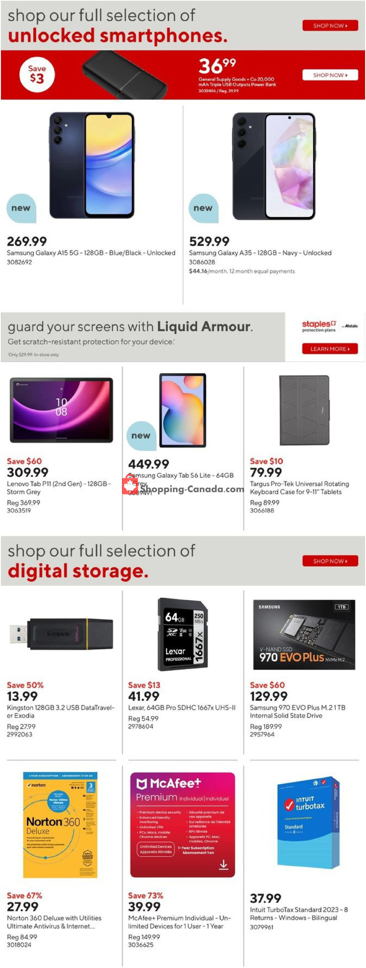 Staples flyer from Wednesday April 24, 2024 to Tuesday April 30, 2024 - page 14