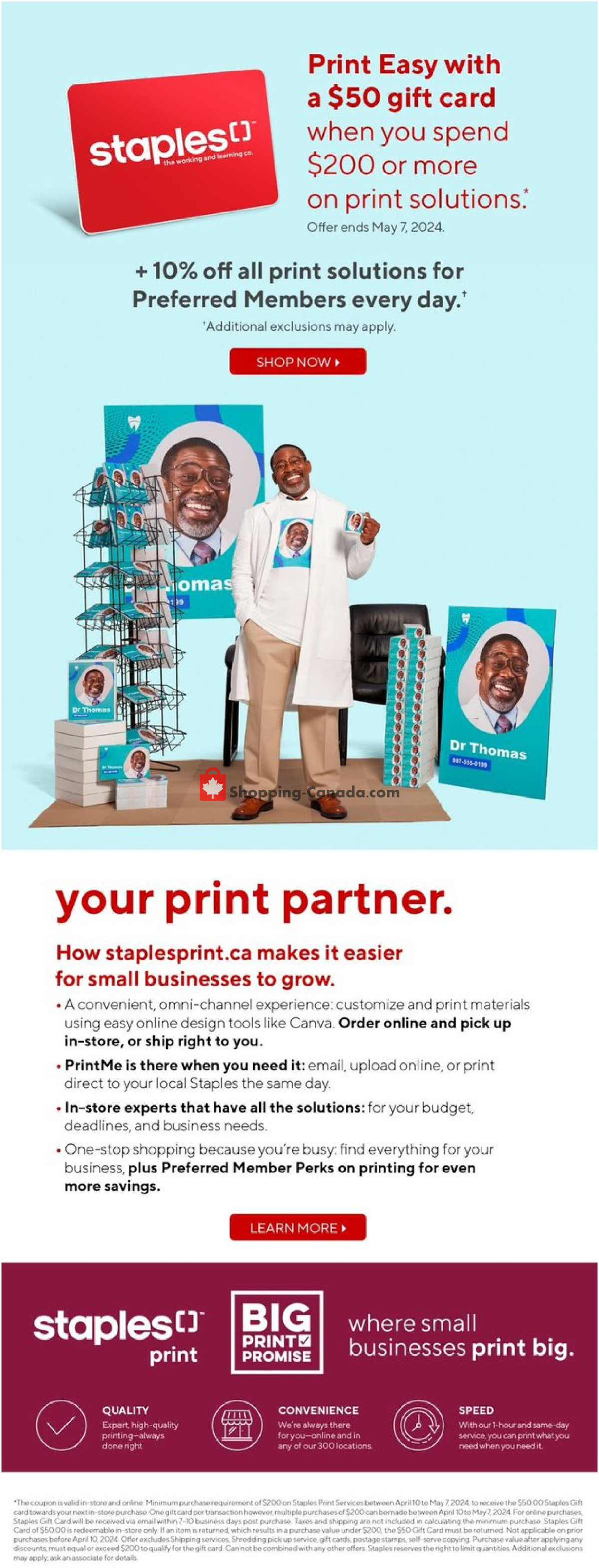 Staples flyer from Wednesday April 24, 2024 to Tuesday April 30, 2024 - page 7
