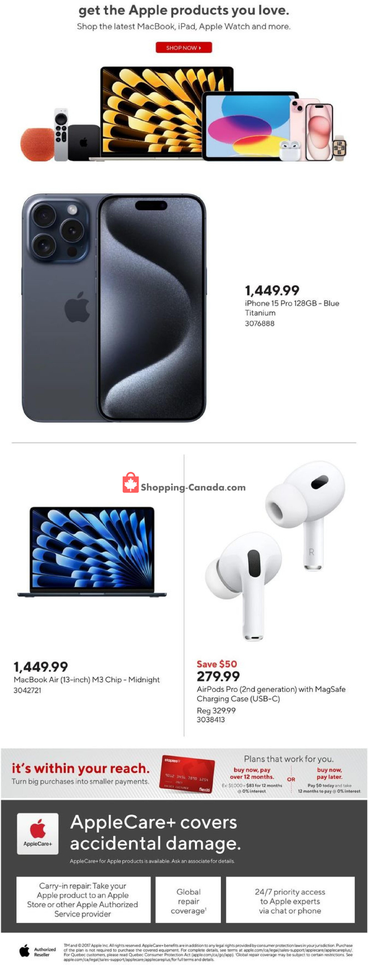 Staples flyer from Wednesday April 24, 2024 to Tuesday April 30, 2024 - page 9