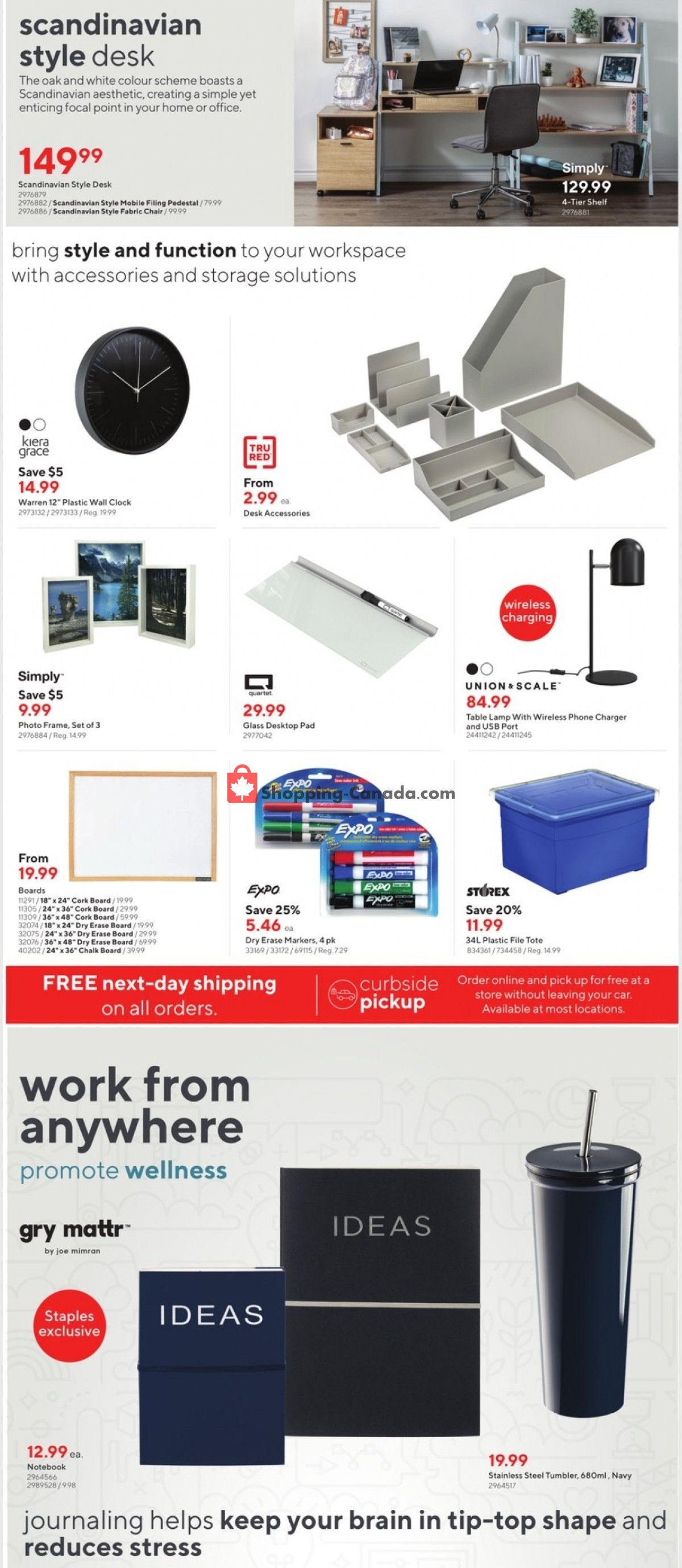 Staples flyer from Wednesday March 31, 2021 to Tuesday April 6, 2021 - page 10