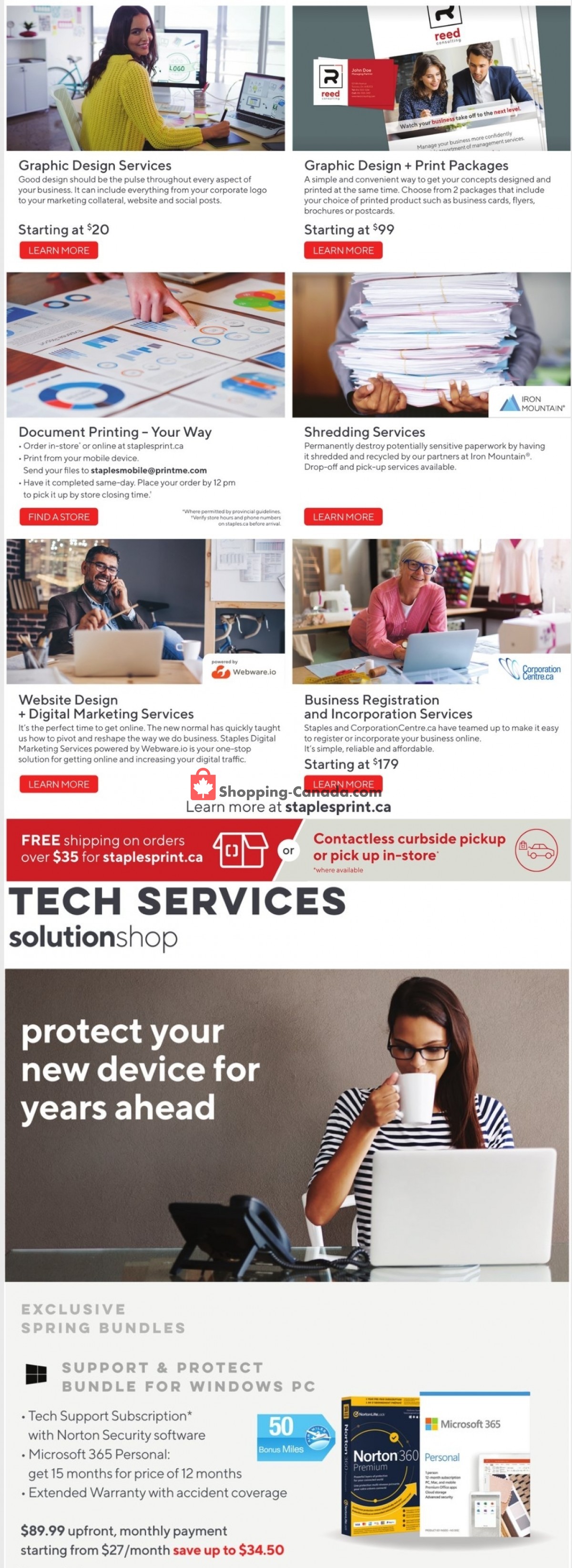 Staples flyer from Wednesday March 31, 2021 to Tuesday April 6, 2021 - page 12