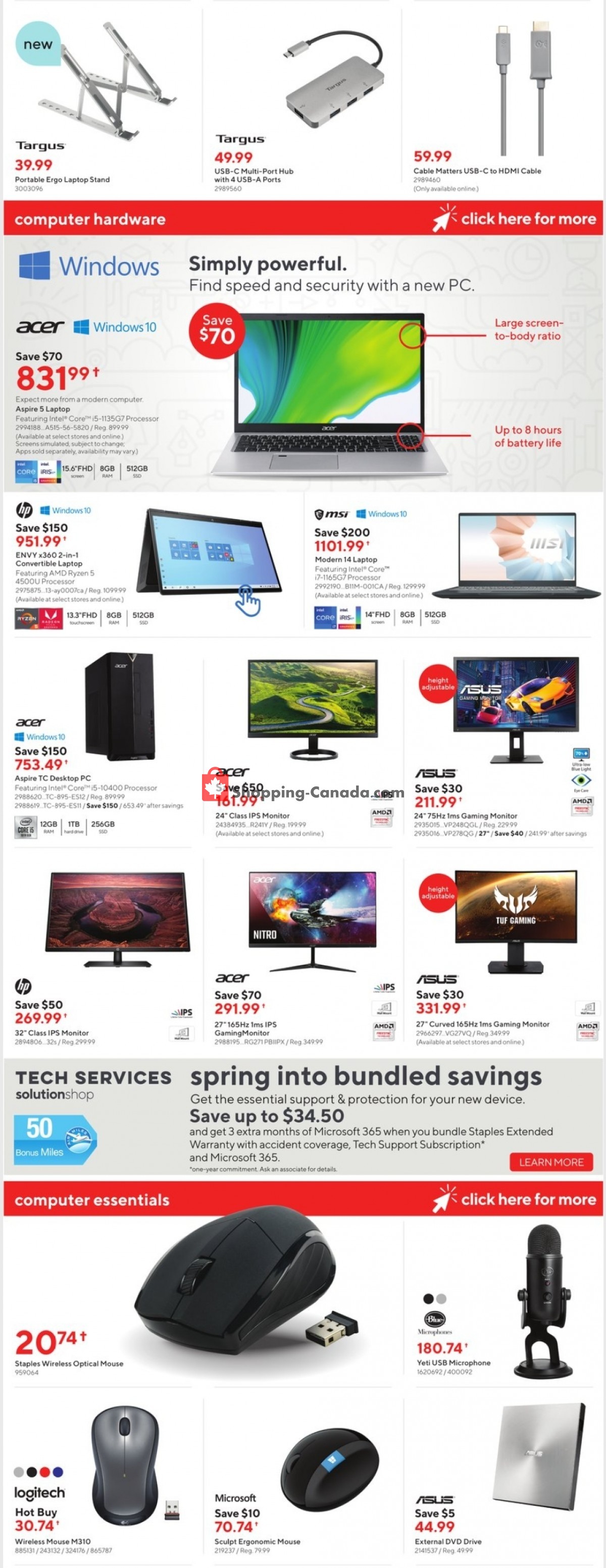 Staples flyer from Wednesday March 31, 2021 to Tuesday April 6, 2021 - page 5