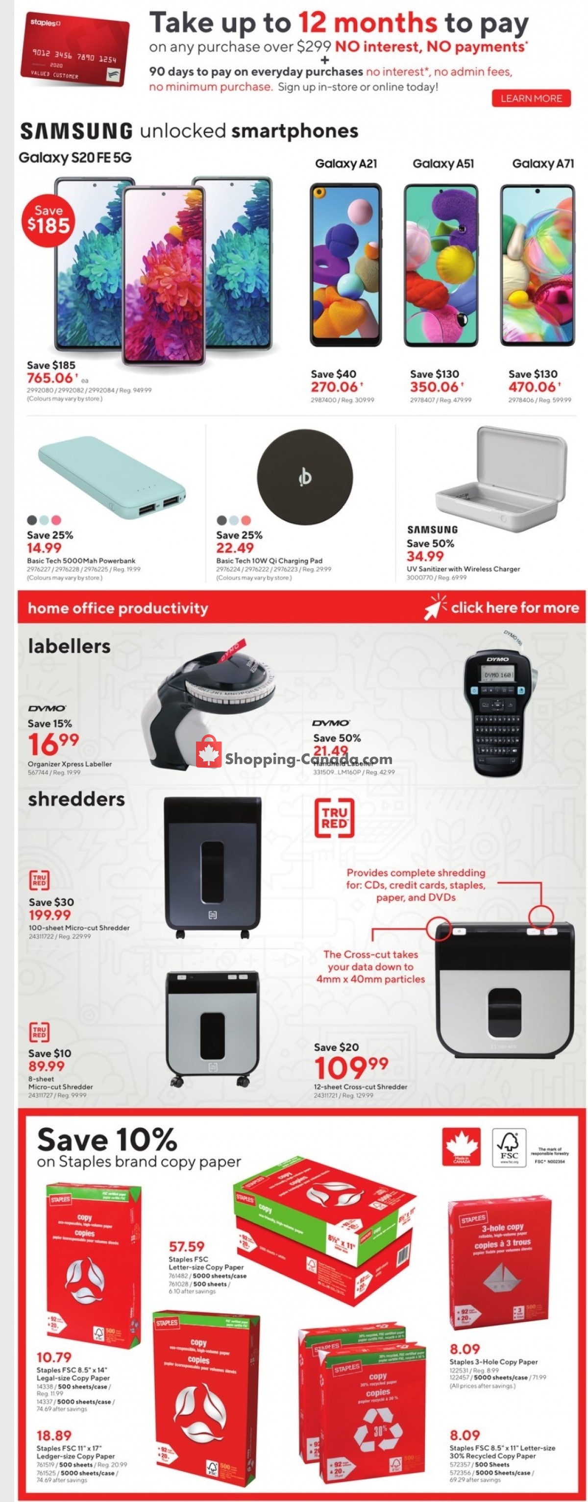 Staples flyer from Wednesday March 31, 2021 to Tuesday April 6, 2021 - page 8
