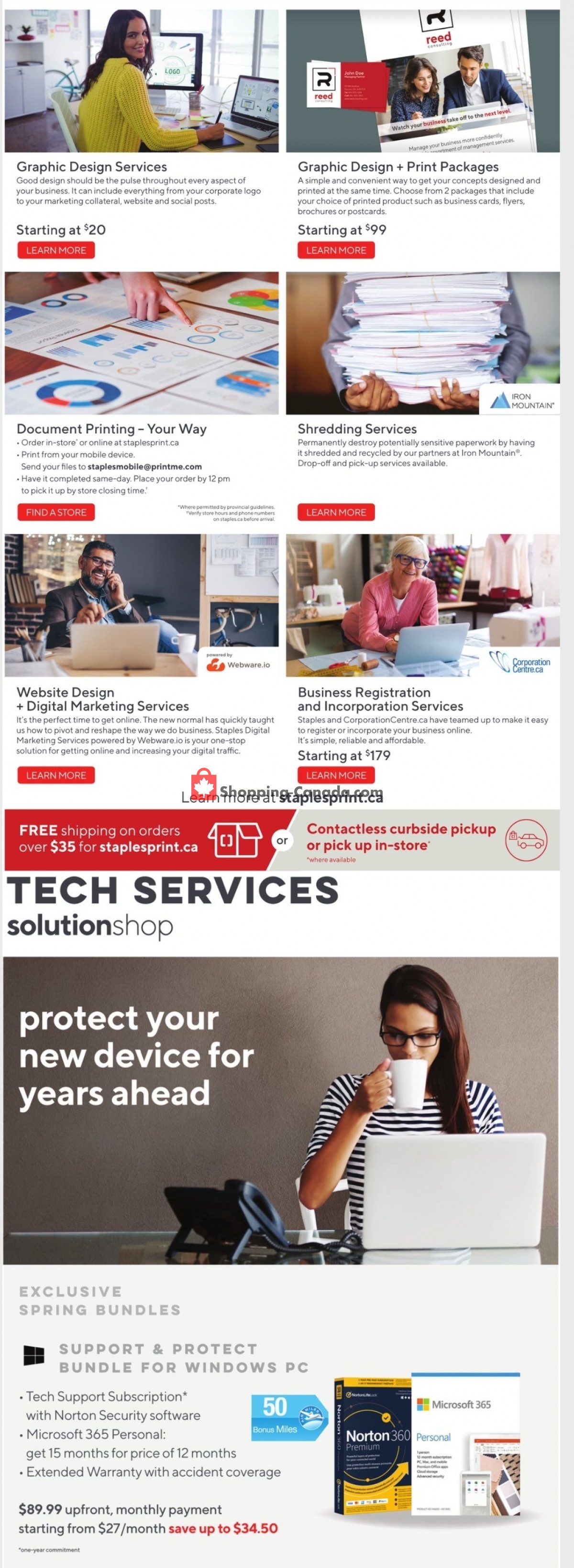 Staples flyer from Wednesday March 31, 2021 to Tuesday April 6, 2021 - page 12