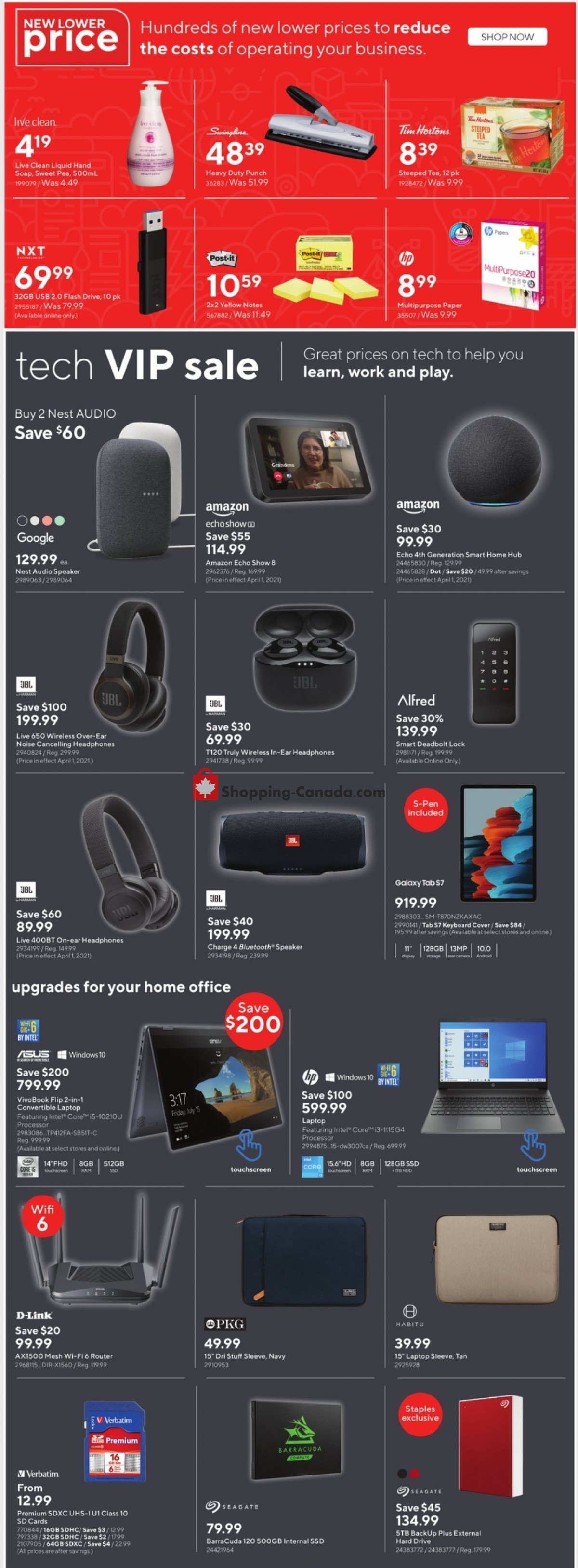 Staples flyer from Wednesday March 31, 2021 to Tuesday April 6, 2021 - page 3