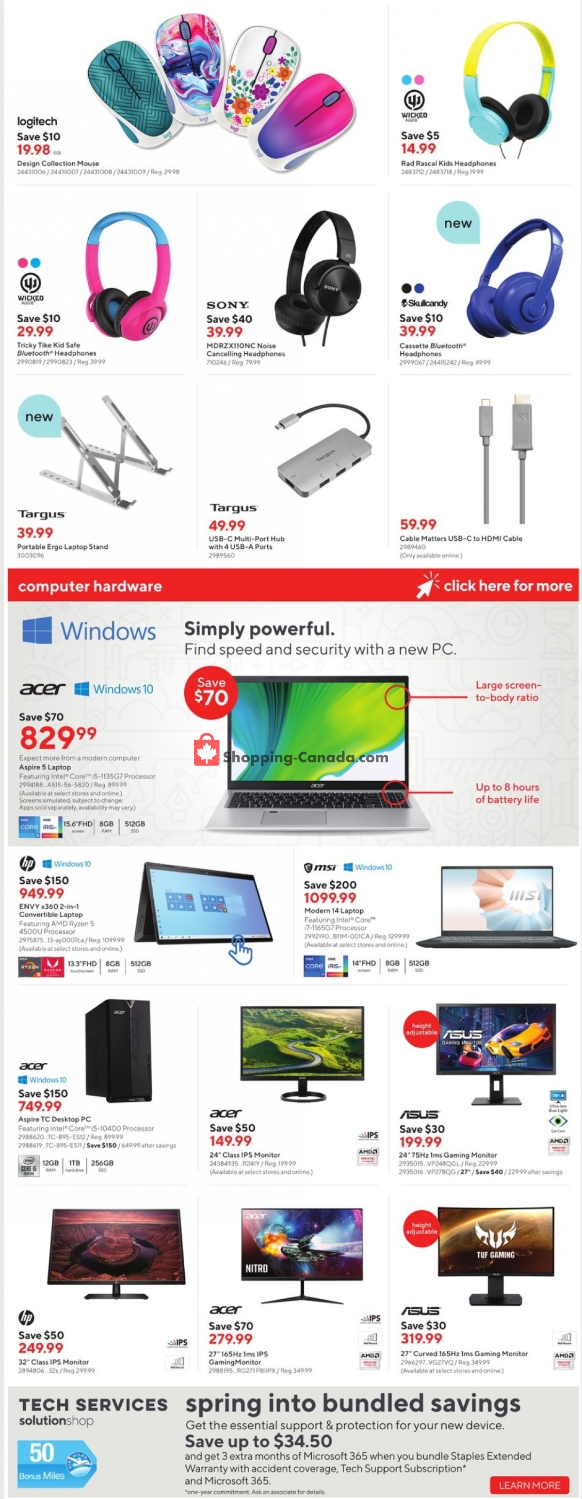 Staples flyer from Wednesday March 31, 2021 to Tuesday April 6, 2021 - page 5