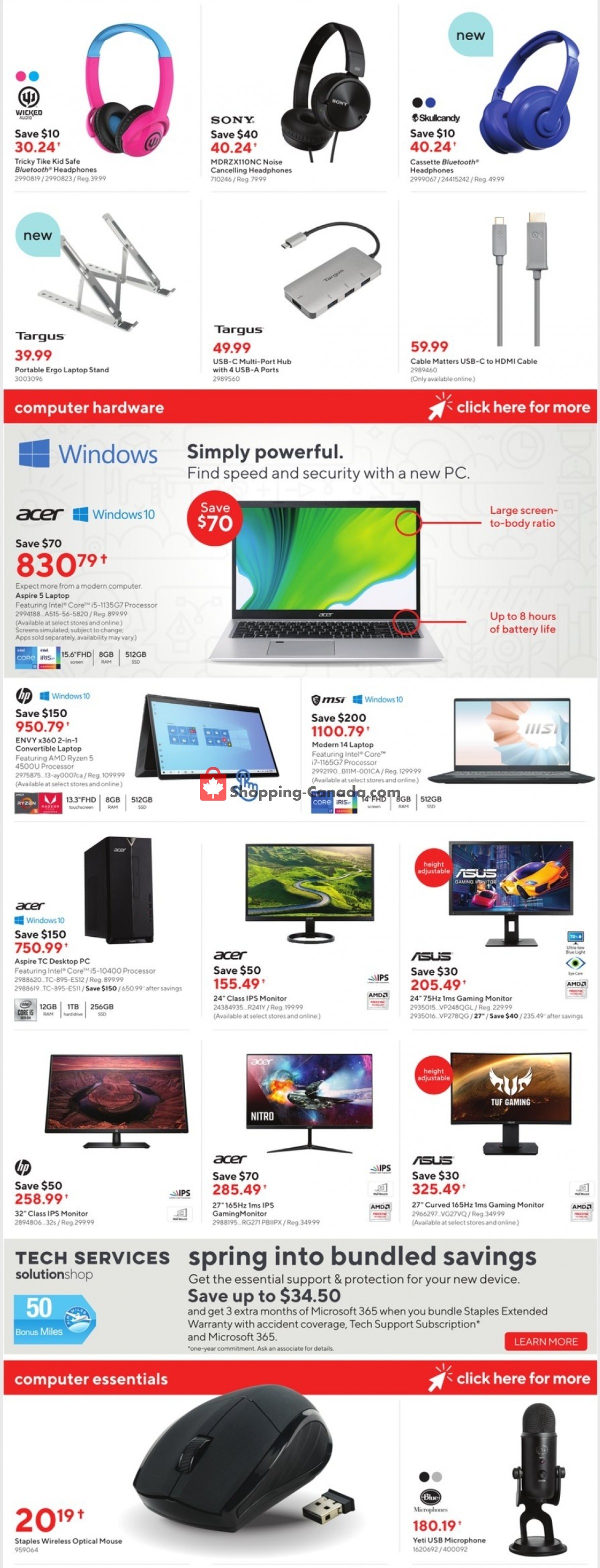 Staples flyer from Wednesday March 31, 2021 to Tuesday April 6, 2021 - page 5