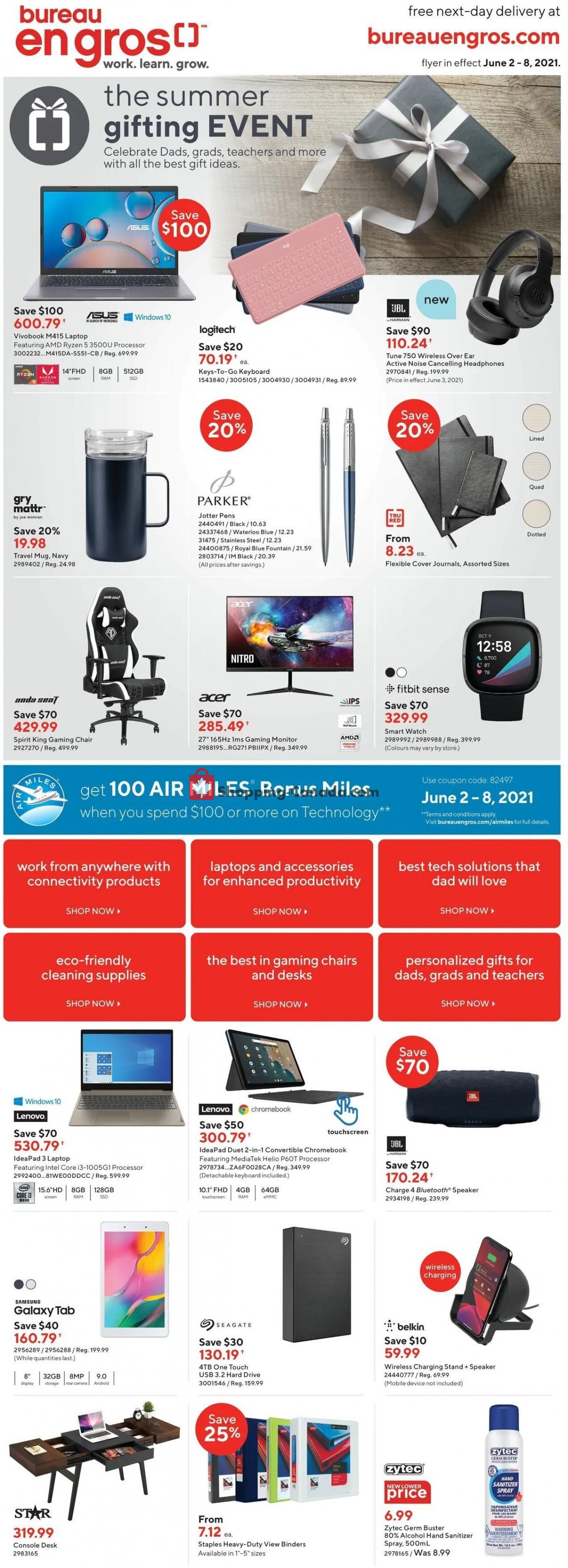 Staples flyer from Wednesday June 2, 2021 to Tuesday June 8, 2021 - page 1