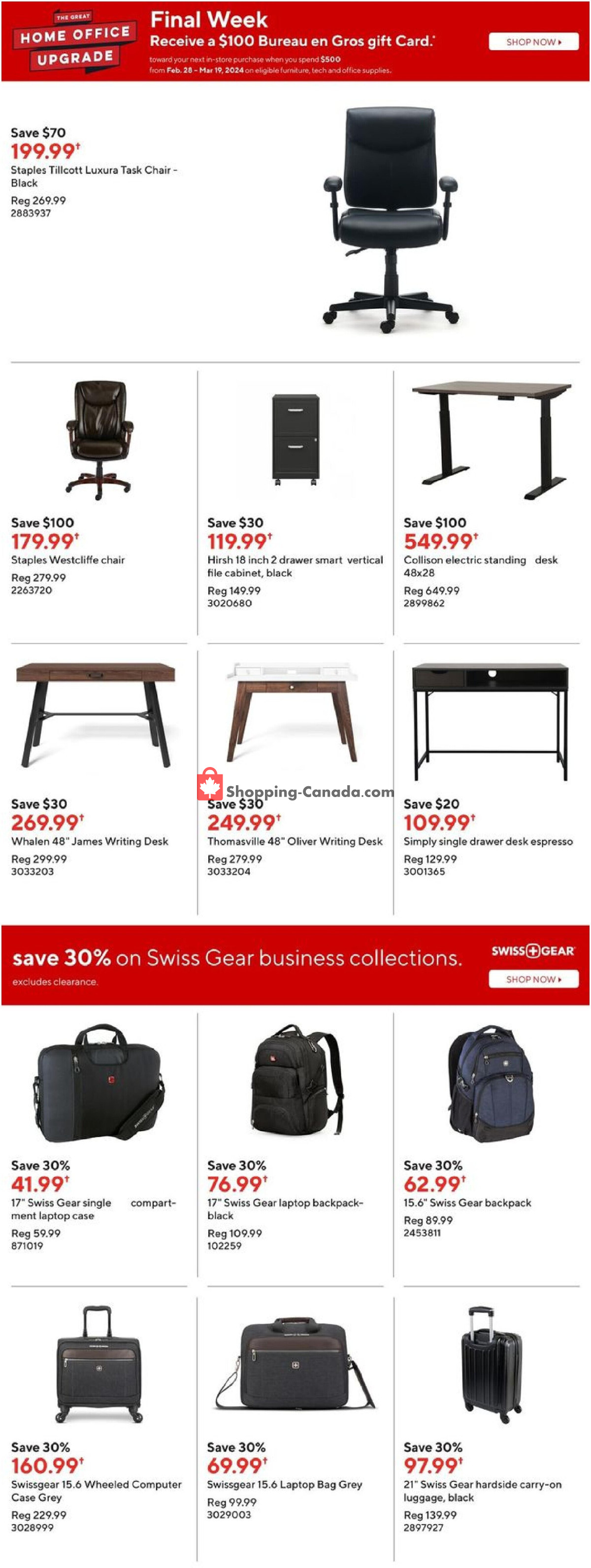 Staples flyer from Wednesday March 13, 2024 to Tuesday March 19, 2024 - page 16