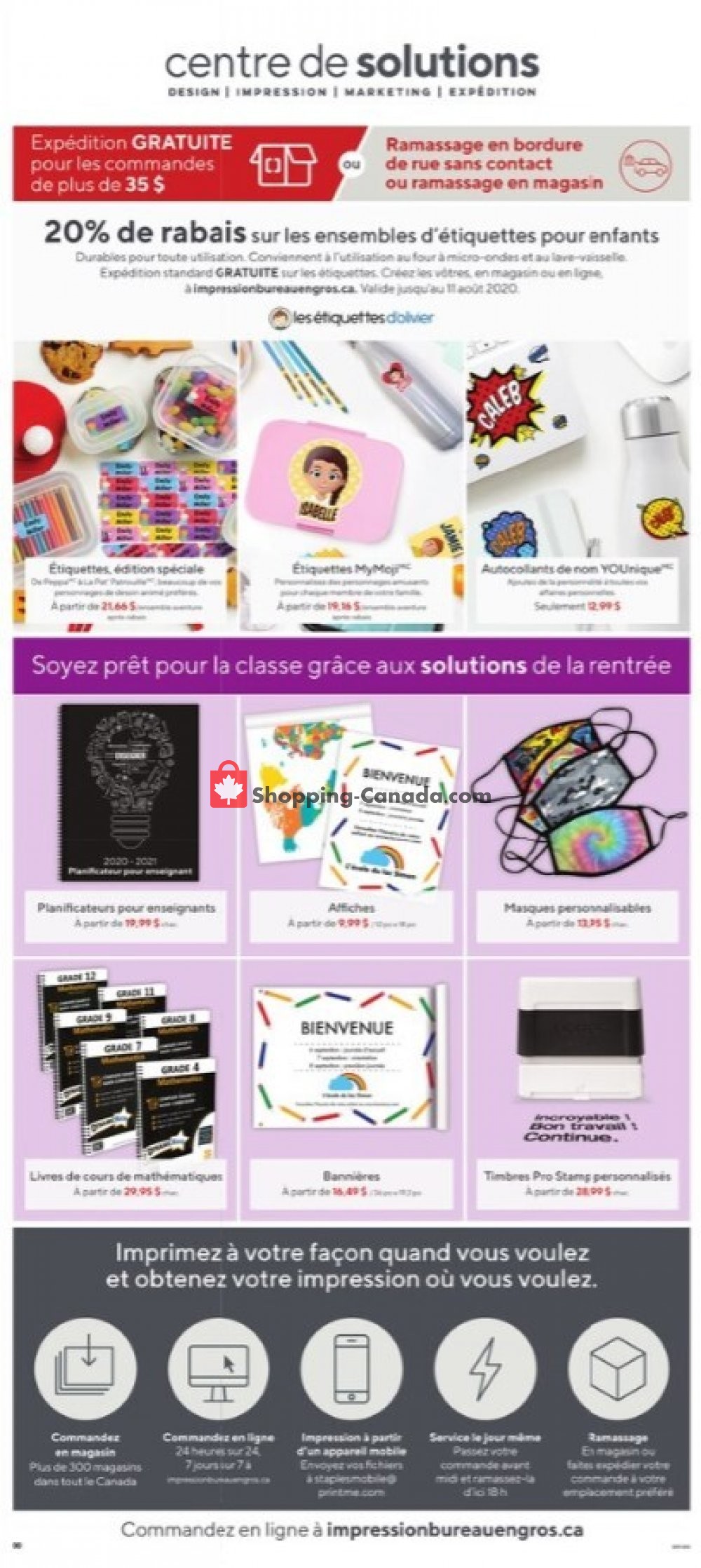 Staples flyer from Wednesday August 5, 2020 to Tuesday August 11, 2020 - page 11