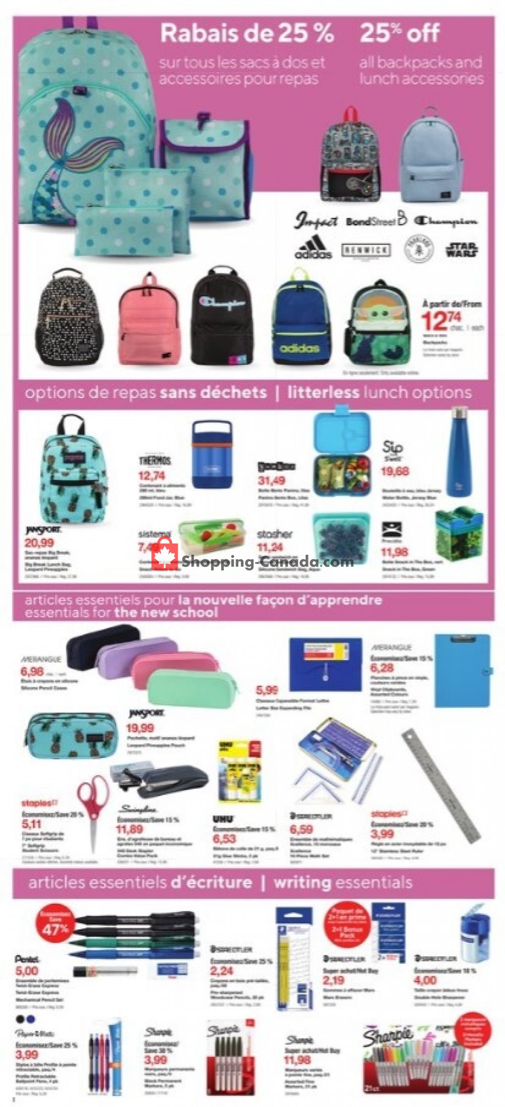 Staples flyer from Wednesday August 5, 2020 to Tuesday August 11, 2020 - page 2
