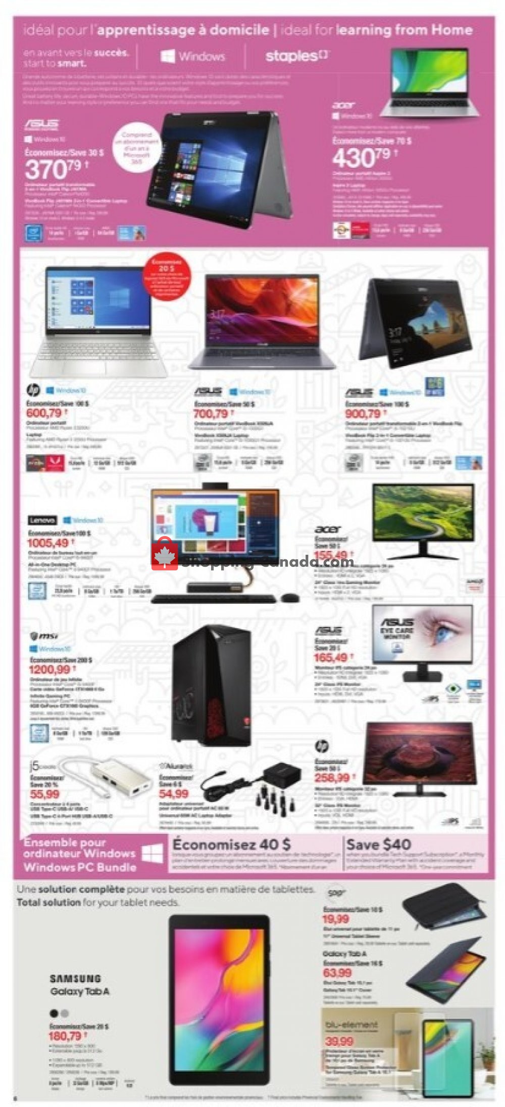 Staples flyer from Wednesday August 5, 2020 to Tuesday August 11, 2020 - page 6