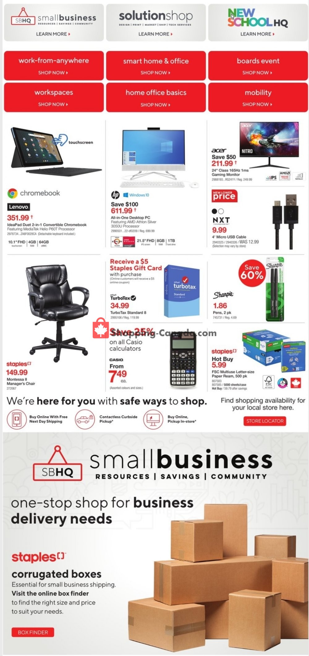 Staples flyer from Wednesday January 20, 2021 to Tuesday January 26, 2021 - page 2
