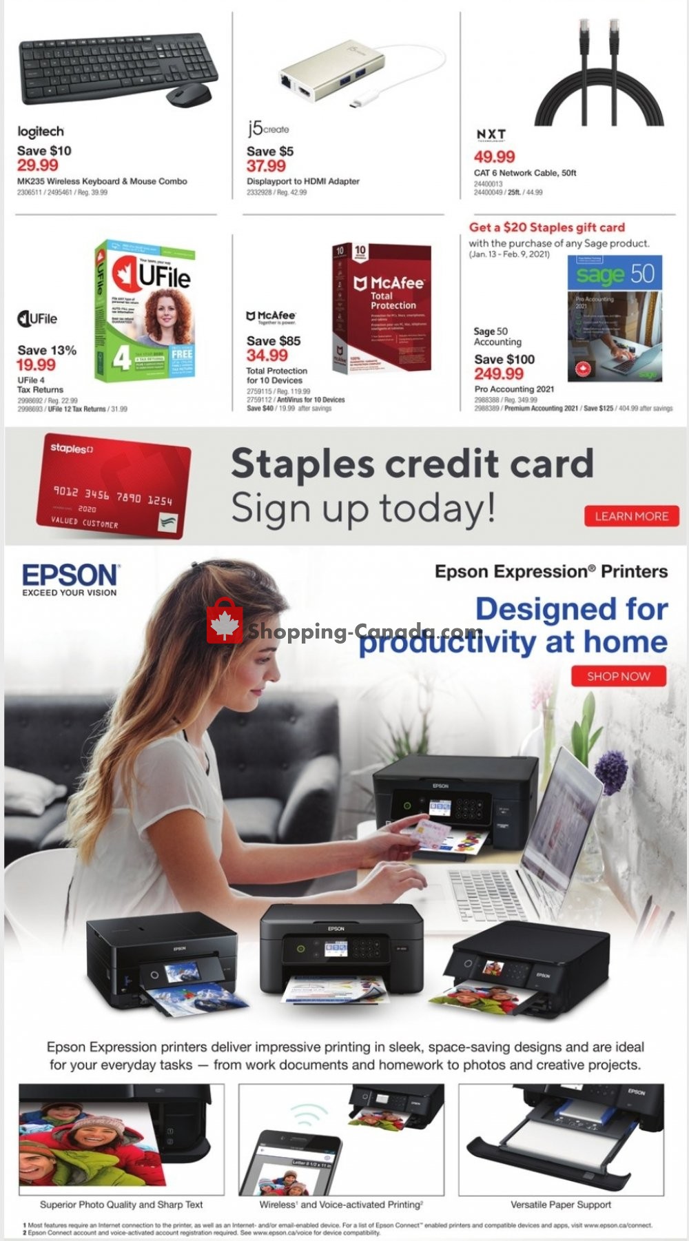 Staples flyer from Wednesday January 20, 2021 to Tuesday January 26, 2021 - page 13