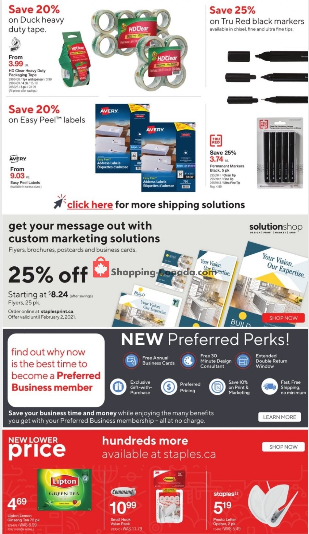 Staples flyer from Wednesday January 20, 2021 to Tuesday January 26, 2021 - page 3