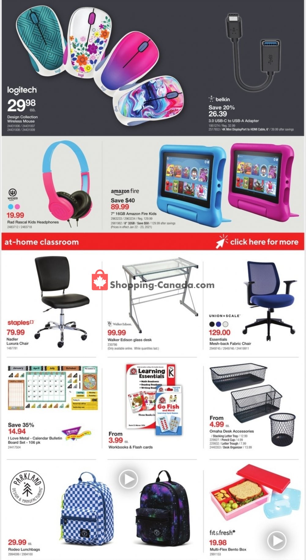 Staples flyer from Wednesday January 20, 2021 to Tuesday January 26, 2021 - page 6