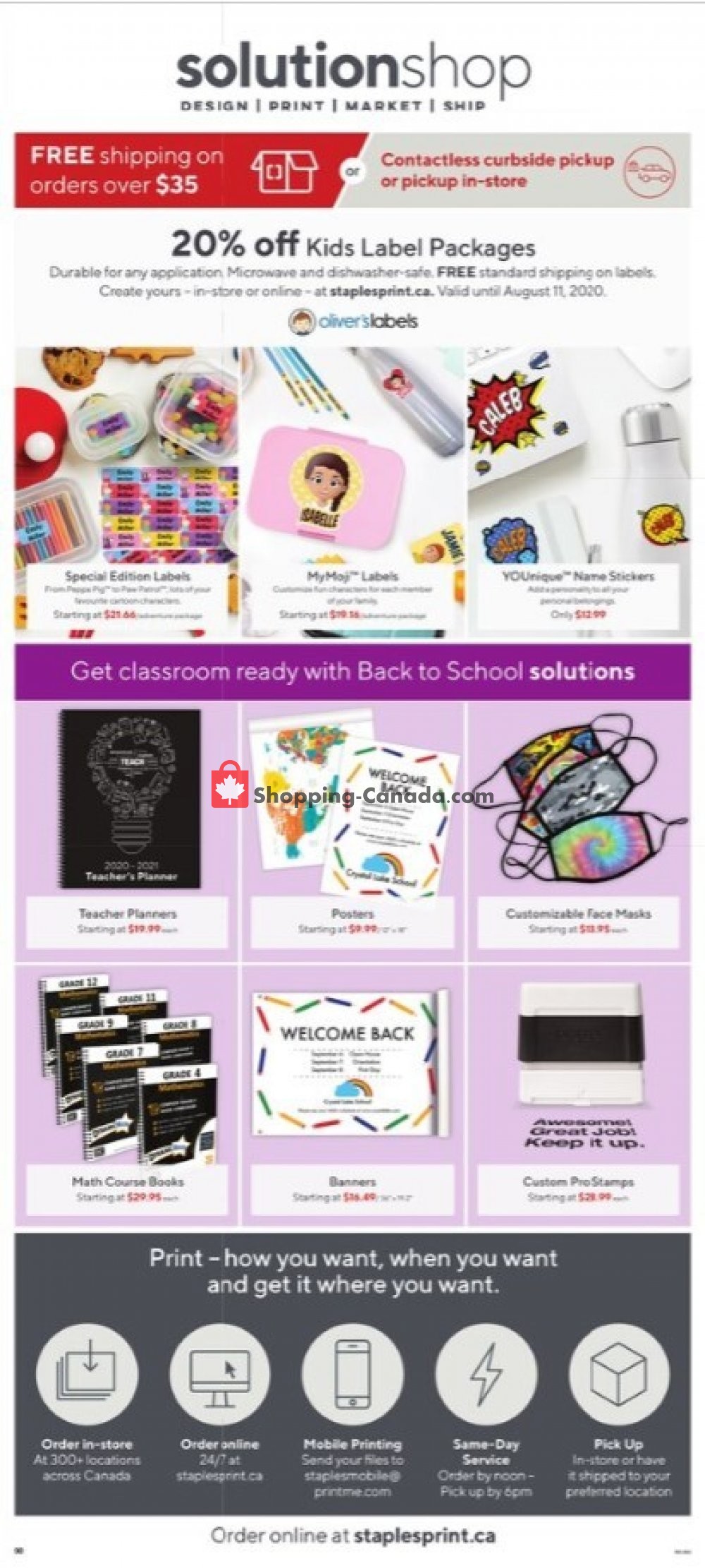 Staples flyer from Wednesday August 5, 2020 to Tuesday August 11, 2020 - page 11