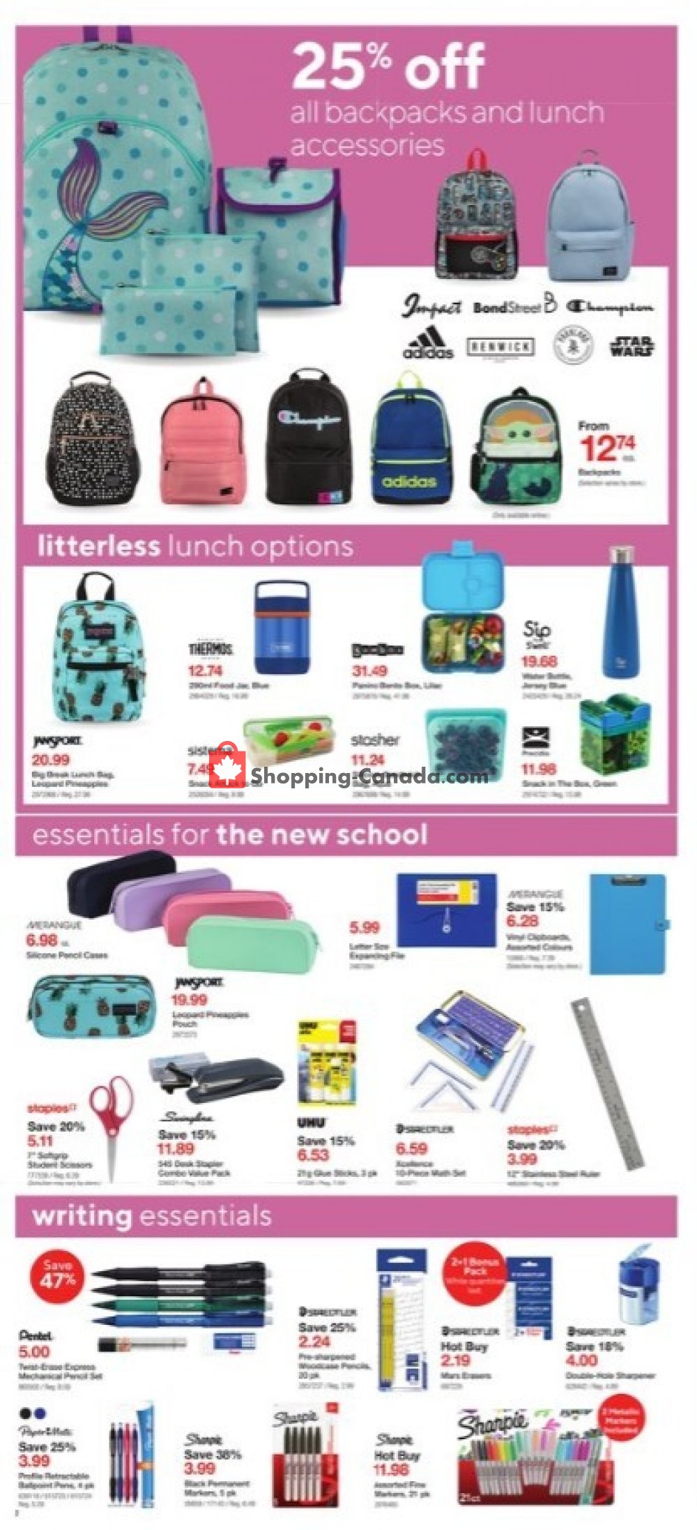 Staples flyer from Wednesday August 5, 2020 to Tuesday August 11, 2020 - page 2