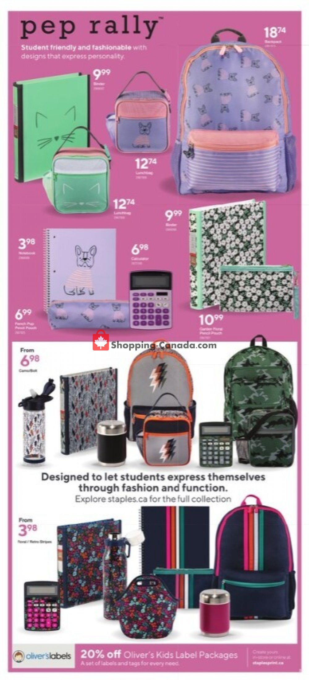 Staples flyer from Wednesday August 5, 2020 to Tuesday August 11, 2020 - page 3