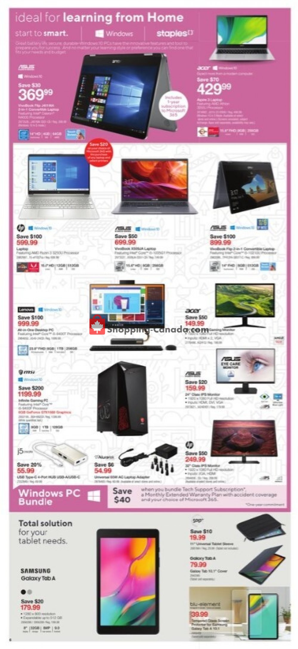 Staples flyer from Wednesday August 5, 2020 to Tuesday August 11, 2020 - page 6