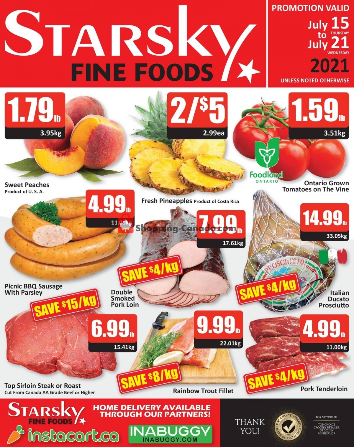 Starsky Foods flyer from Thursday July 15, 2021 to Wednesday July 21, 2021 - page 1