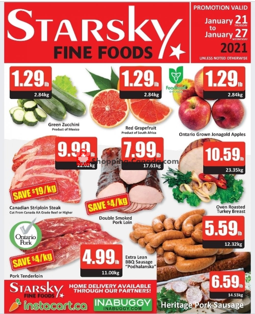 Starsky Foods flyer from Thursday January 21, 2021 to Wednesday January 27, 2021 - page 1