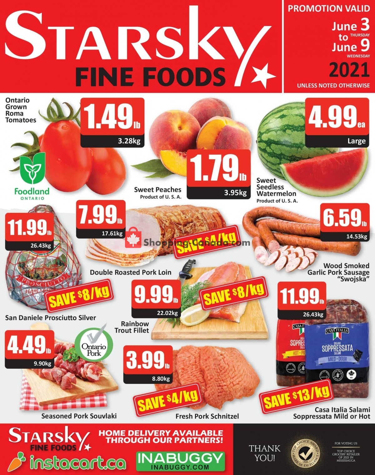 Starsky Foods flyer from Thursday June 3, 2021 to Wednesday June 9, 2021 - page 1