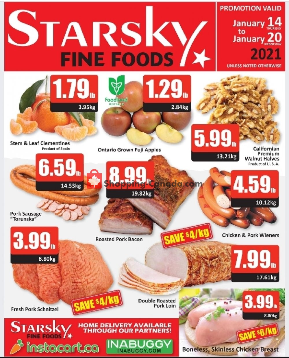 Starsky Foods flyer from Thursday January 14, 2021 to Wednesday January 20, 2021 - page 1