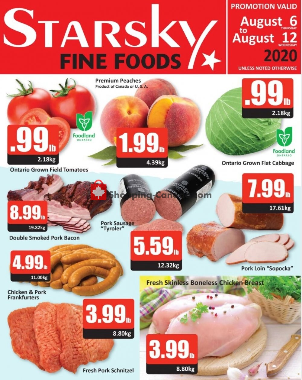 Starsky Foods flyer from Thursday August 6, 2020 to Wednesday August 12, 2020 - page 1