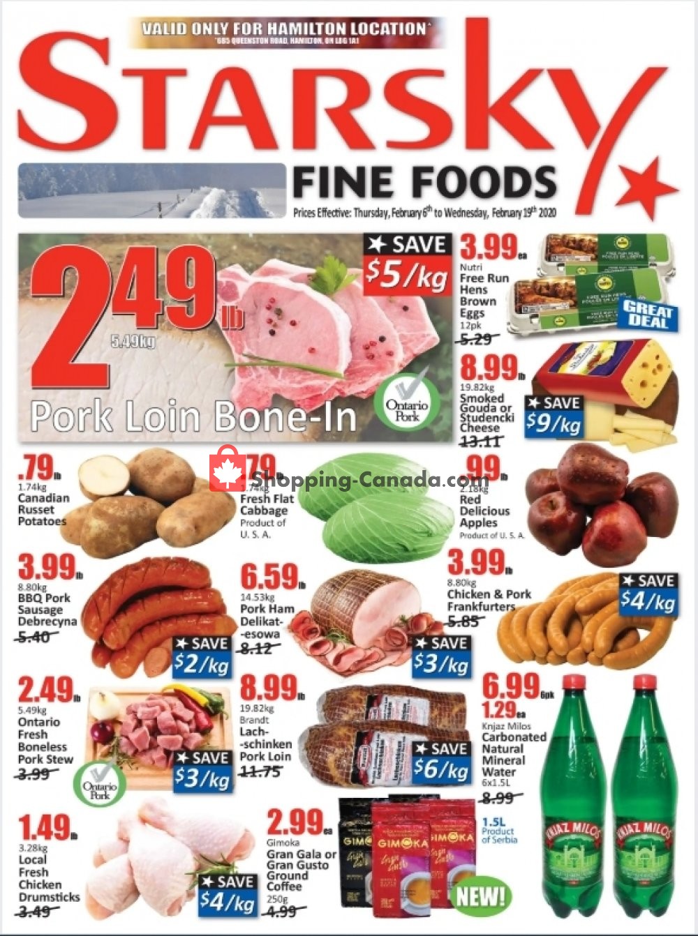 Starsky Foods flyer from Thursday February 6, 2020 to Wednesday February 19, 2020 - page 1