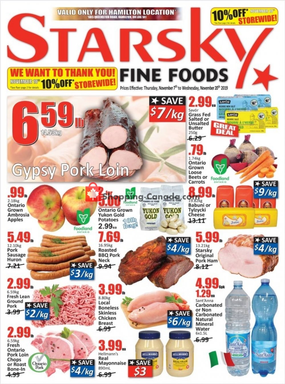 Starsky Foods flyer from Thursday November 7, 2019 to Wednesday November 20, 2019 - page 1