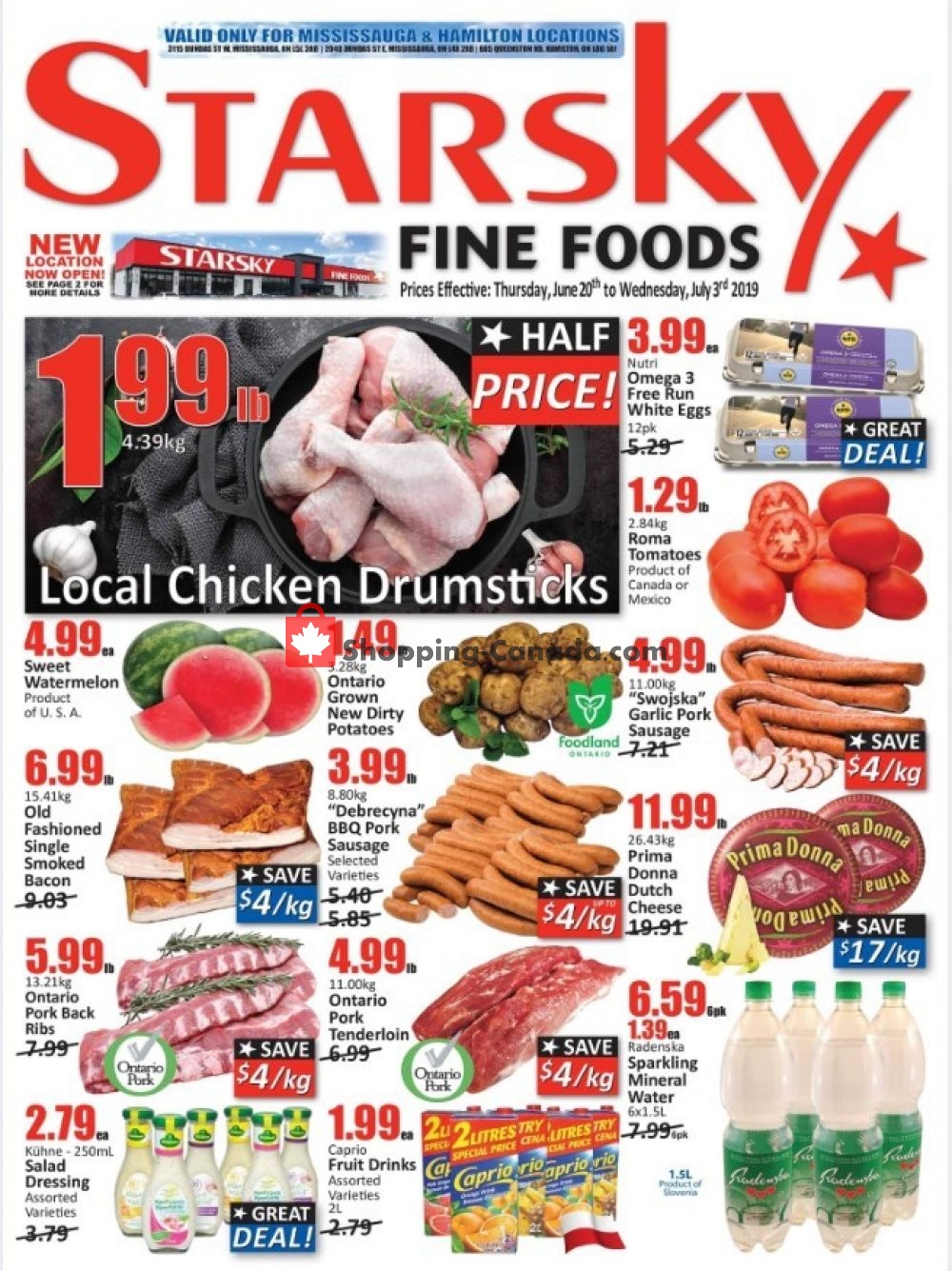 Starsky Foods flyer from Thursday June 20, 2019 to Wednesday July 3, 2019 - page 1
