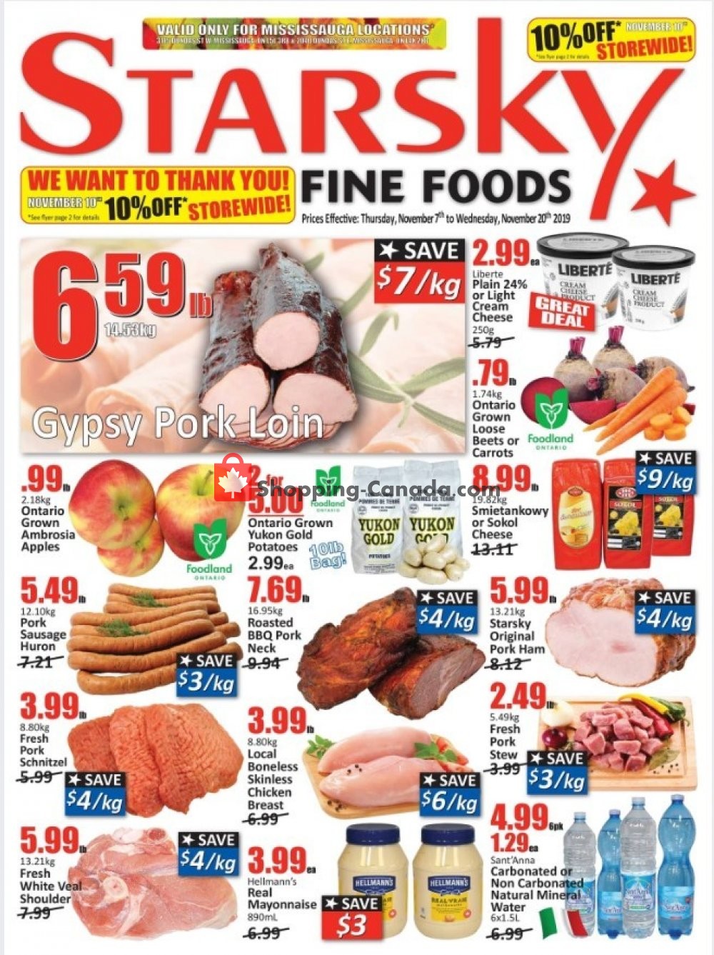 Starsky Foods flyer from Thursday November 7, 2019 to Wednesday November 20, 2019 - page 1