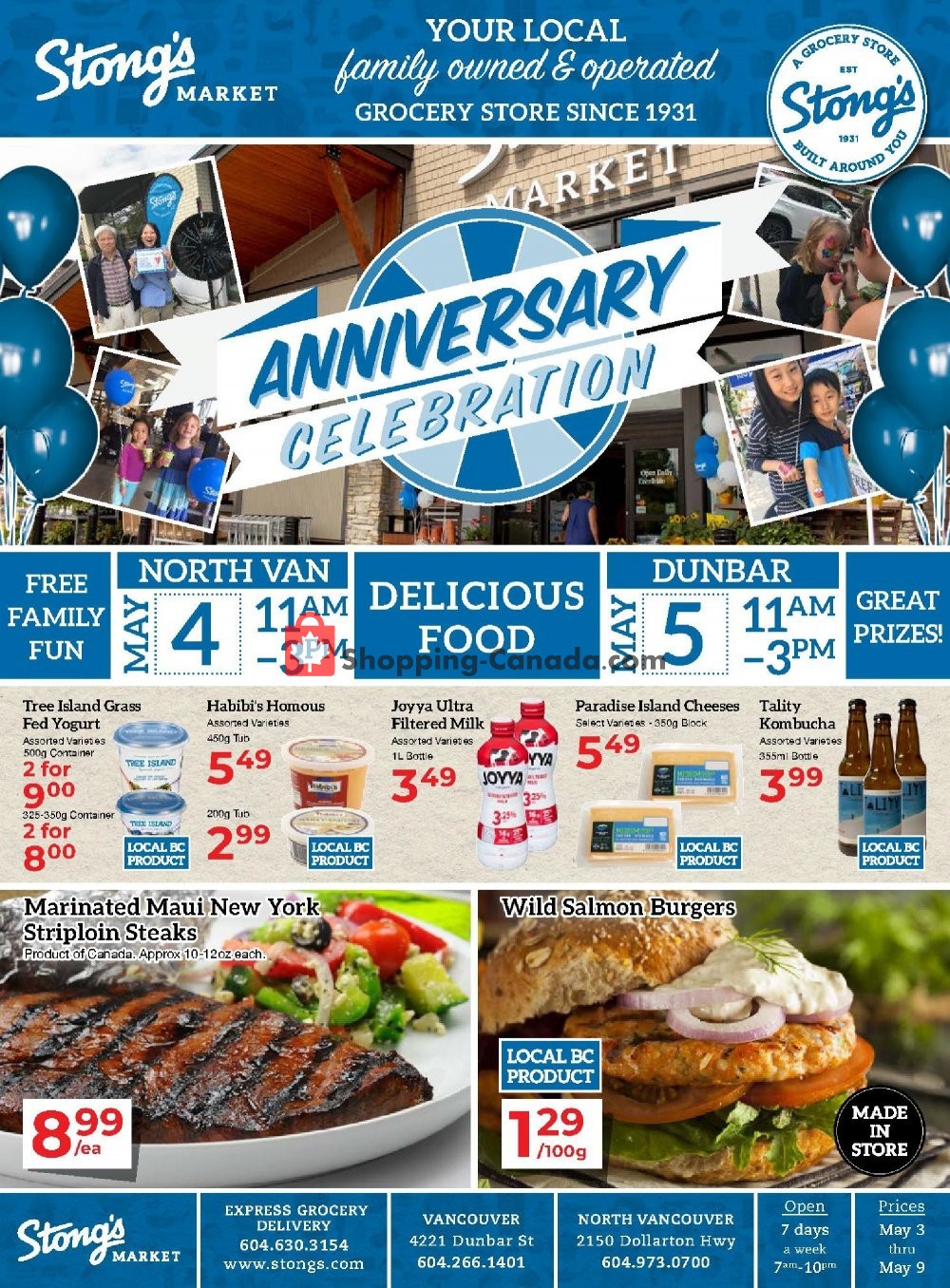 Stong's Market flyer from Friday May 3, 2019 to Thursday May 9, 2019 - page 1
