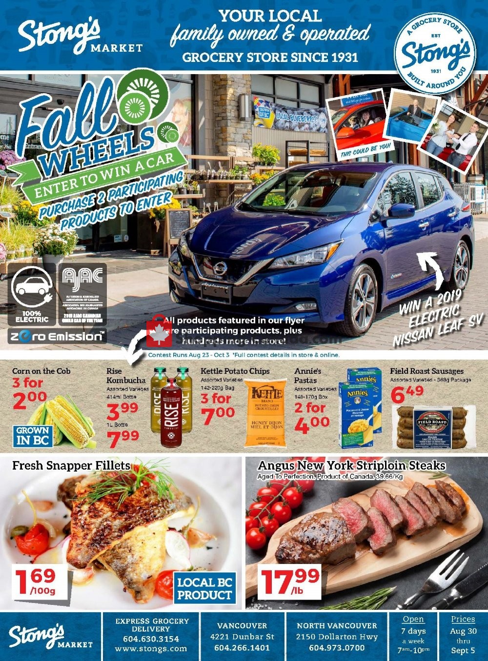 Stong's Market Canada, flyer (Fall Wheels Enter To Win A Car