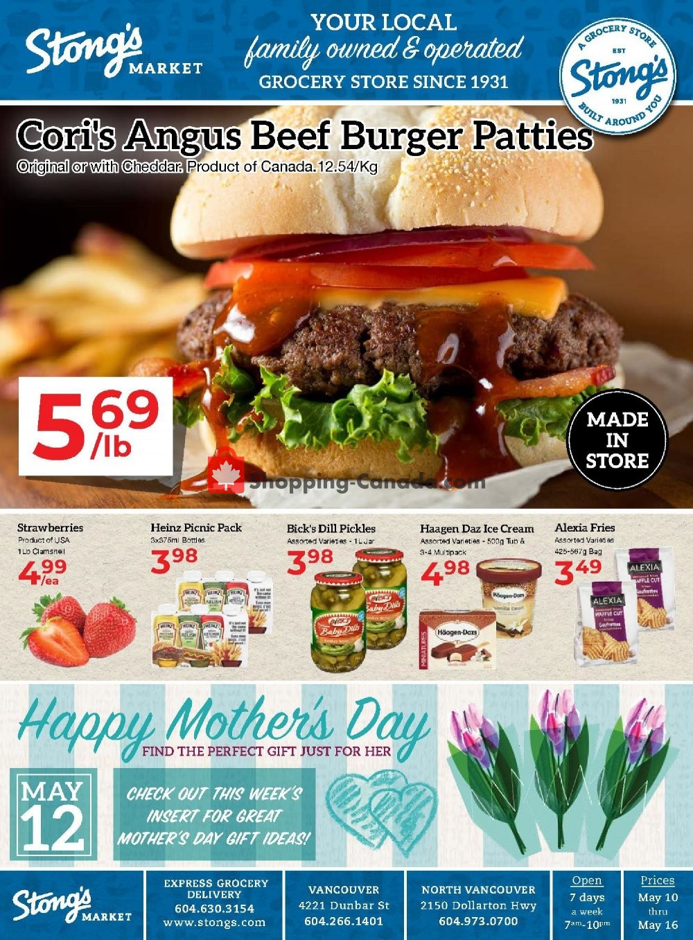 Stong's Market flyer from Friday May 10, 2019 to Thursday May 16, 2019 - page 1
