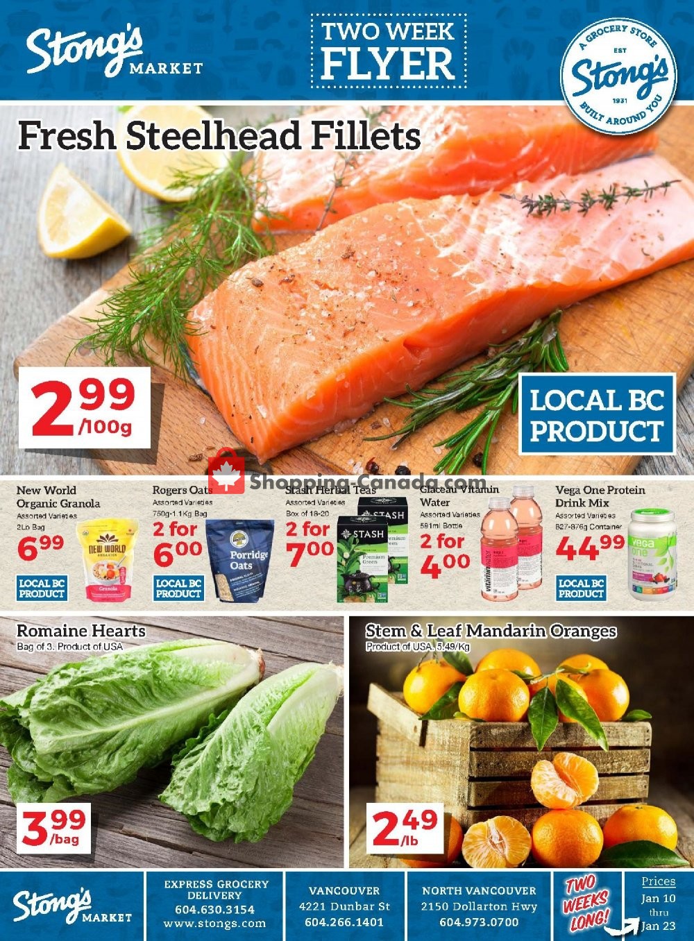 Stong's Market flyer from Friday January 10, 2020 to Thursday January 23, 2020 - page 1