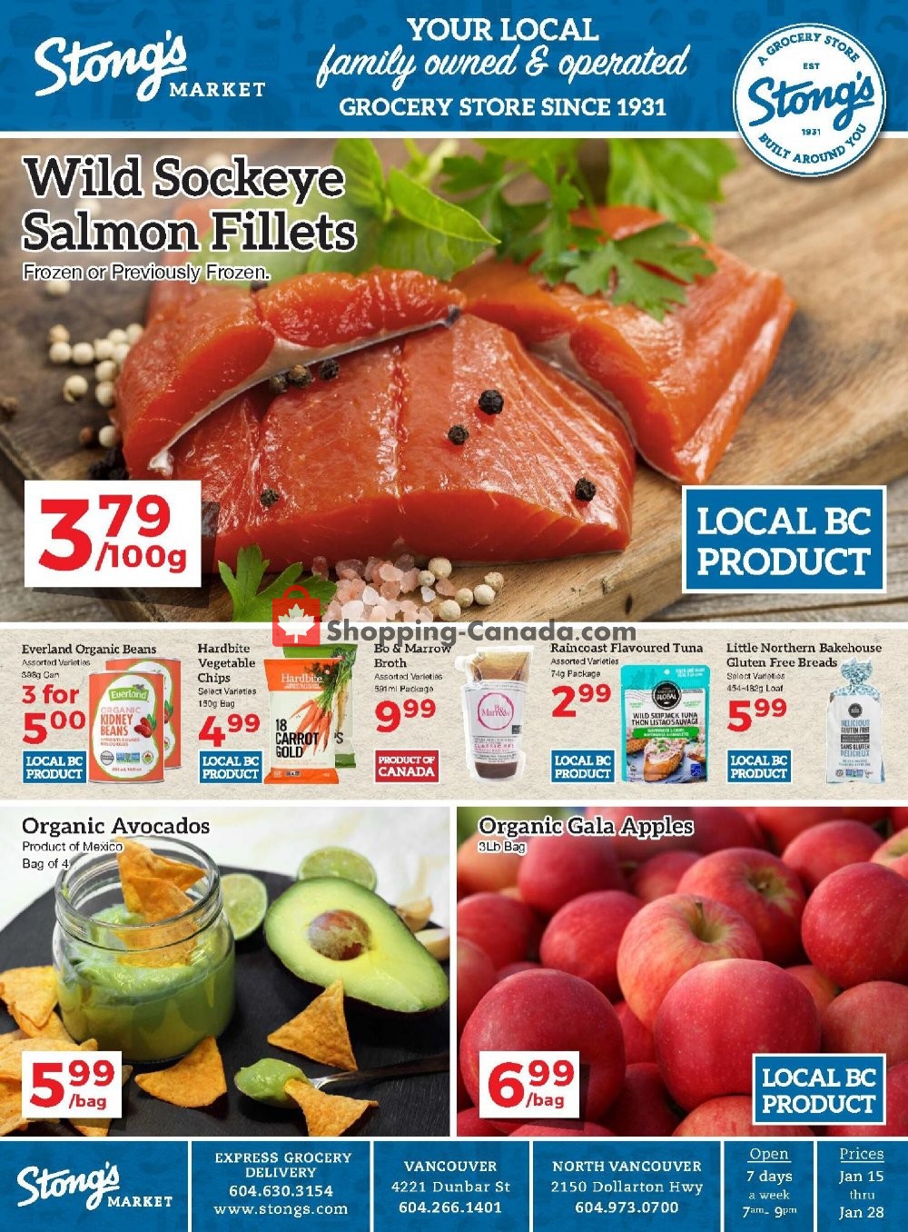 Stong's Market flyer from Friday January 15, 2021 to Thursday January 28, 2021 - page 1