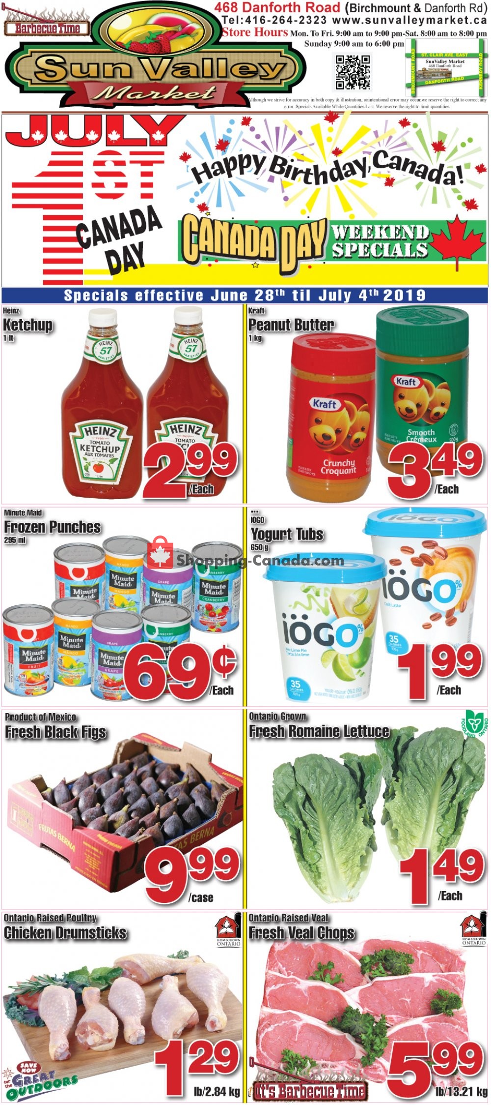 Sun Valley Market flyer from Friday June 28, 2019 to Thursday July 4, 2019 - page 1